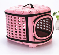 HKM-316947 Foldable Portable Pet Shoulder Bag with Stylish Print