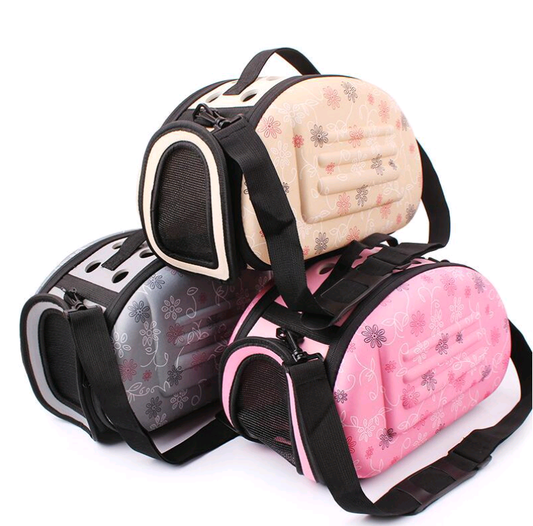 HKM-316947 Foldable Portable Pet Shoulder Bag with Stylish Print
