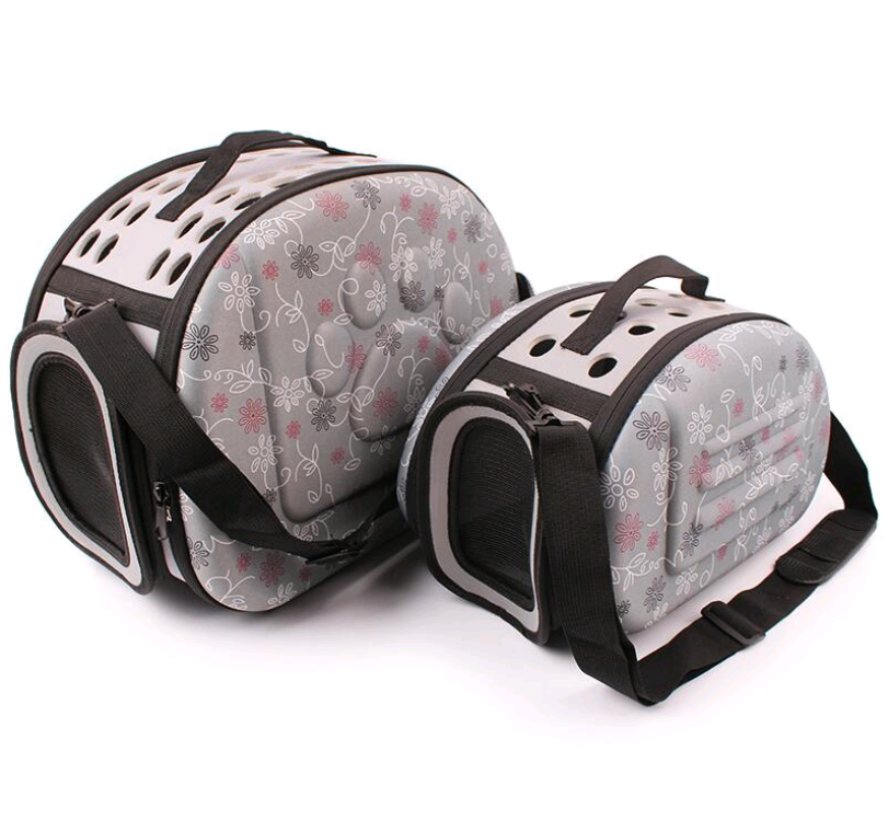 HKM-316947 Foldable Portable Pet Shoulder Bag with Stylish Print
