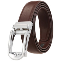 HKM-149843 Reversible Pull Buckle Casual Leather Belt - Model LY33-23425-1