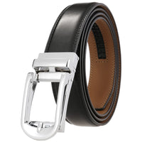 HKM-149843 Reversible Pull Buckle Casual Leather Belt - Model LY33-23425-1