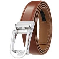 HKM-149843 Reversible Pull Buckle Casual Leather Belt - Model LY33-23425-1