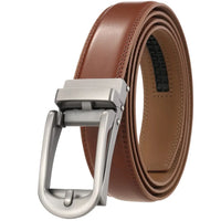 HKM-149843 Reversible Pull Buckle Casual Leather Belt - Model LY33-23425-1
