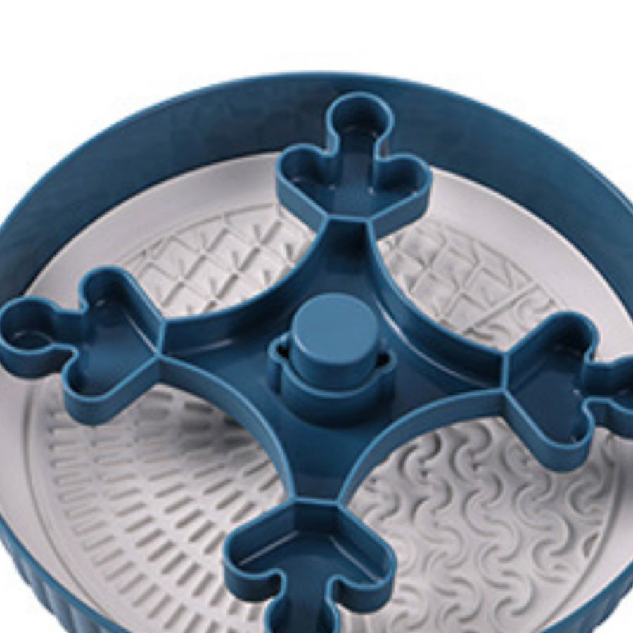 JMT-690698 Interactive Pet Feeding Mat - Rotating Game Board with Anti-Choke Silica Gel Pad