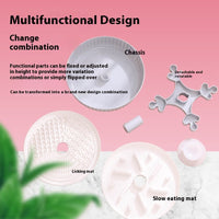 HKM-419027 Interactive Pet Feeding Mat - Rotating Game Board with Anti-Choke Silica Gel Pad