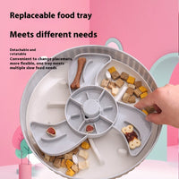 HKM-419027 Interactive Pet Feeding Mat - Rotating Game Board with Anti-Choke Silica Gel Pad