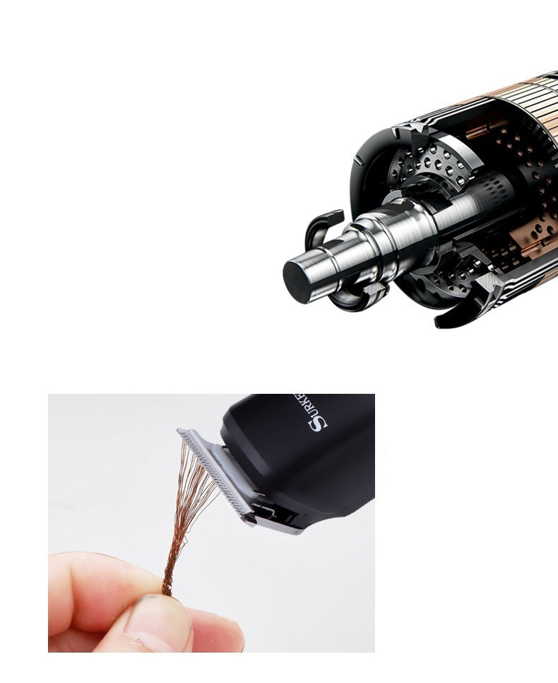 HKM-742163 Rechargeable Electric Shaver with Barber Scissors - 5W Power, 60 Minutes Use Time