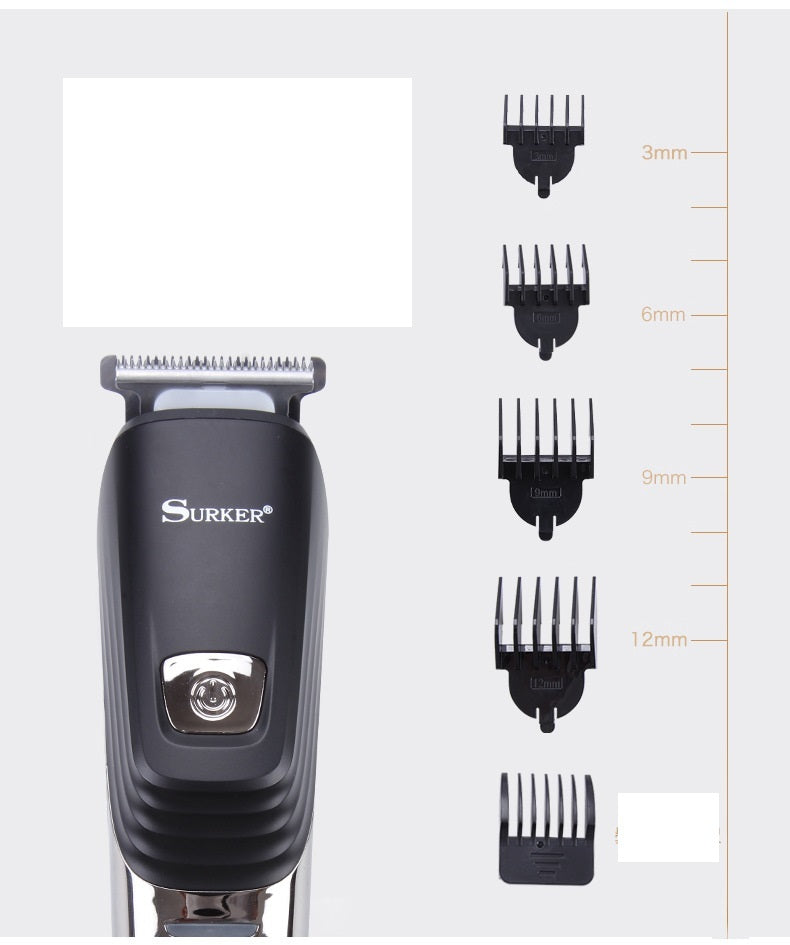 HKM-742163 Rechargeable Electric Shaver with Barber Scissors - 5W Power, 60 Minutes Use Time