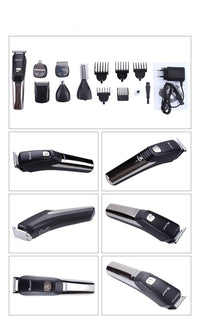 HKM-742163 Rechargeable Electric Shaver with Barber Scissors - 5W Power, 60 Minutes Use Time