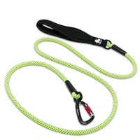 HKM-262803 Reflective Nylon Dog Leash with Round Rope and Climbing Buckle - Available in Orange, Gray, Green, and Black