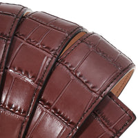 HKM-427795 Genuine Leather 3.8CM Colourful Punching Belt - Versatile Fashion Accessory