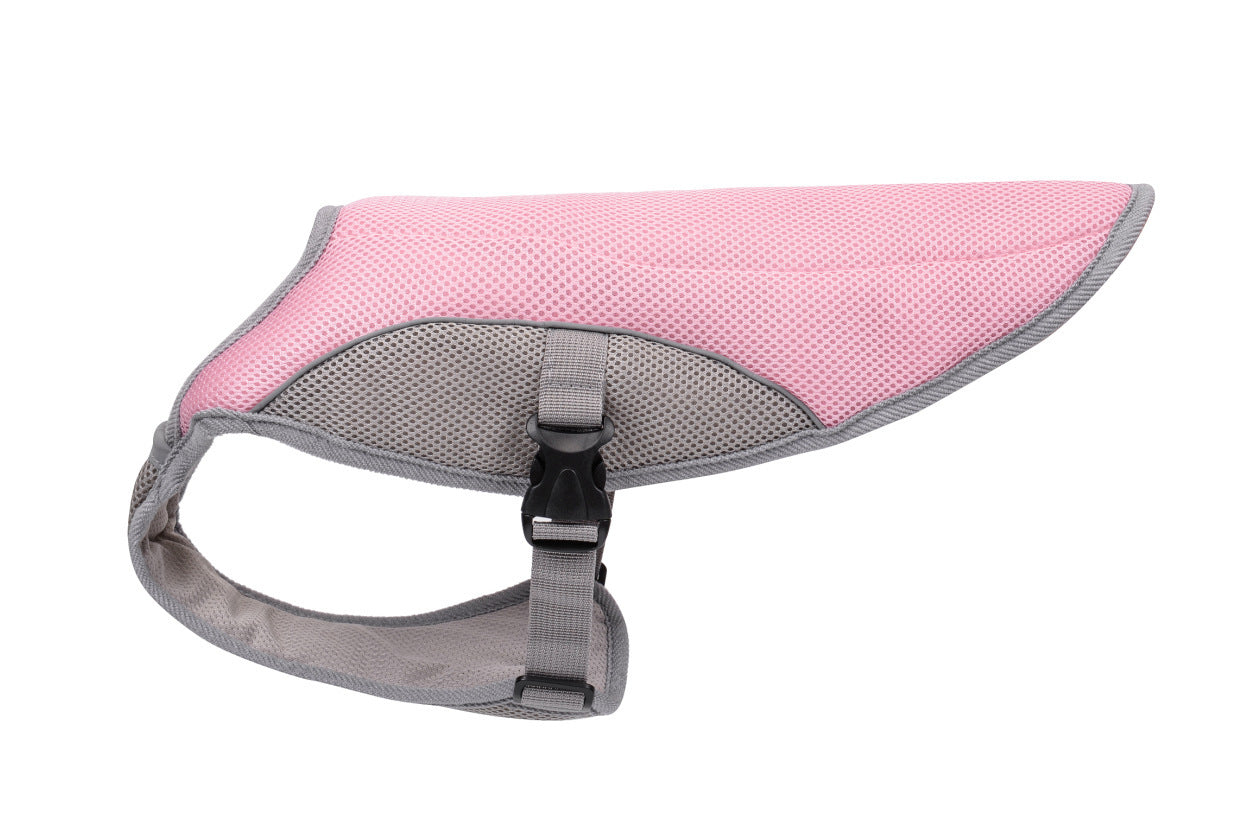 HKM-895955 Dog Cooling Vest in Casual Style - Available in Orange, Pink, and Blue, Sizes S to 2XL