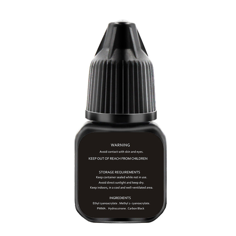 HKM-070355 Professional Eyelash Extension Adhesive - Black, 10 Months Shelf Life, 2.5CM x 5CM