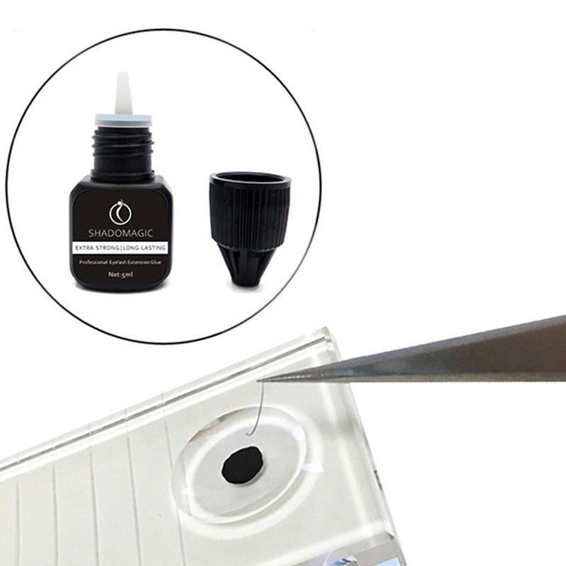 HKM-070355 Professional Eyelash Extension Adhesive - Black, 10 Months Shelf Life, 2.5CM x 5CM