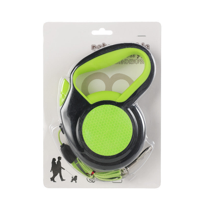 HKM-359955 Reflective Automatic Dog Leash - Ergonomic Non-Slip Handle, 3m/5m/8m Options for Various Dog Sizes
