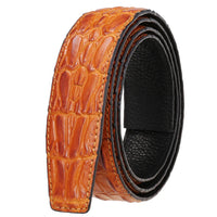 HKM-230035 Automatic Buckle Leather Belt for Men - Model Ly35-3857, Customisable Design, Genuine Leather Material