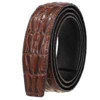 HKM-230035 Automatic Buckle Leather Belt for Men - Model Ly35-3857, Customisable Design, Genuine Leather Material