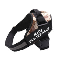 HKM-424659 Personalized No Pull Reflective Breathable Adjustable Dog Harness for Small to Large Dogs