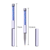 HKM-985619 10-Piece UV Nail Brush Tool Set with 12.6 cm Handles for Nail Art Application