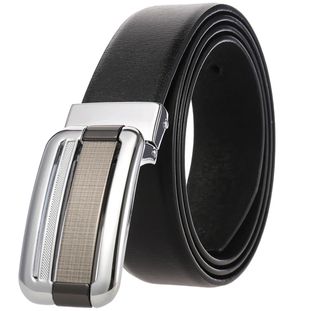 HKM-933971 Vintage Leather Belt for Men with Punched Design, Model JC35-648-4