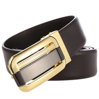 HKM-933971 Vintage Leather Belt for Men with Punched Design, Model JC35-648-4