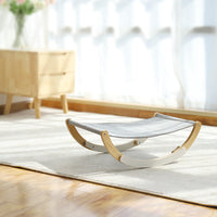 HKM-761683 Wooden Cat and Small Dog Pet Nest with Cushioned Pads and Anti-Slip Design
