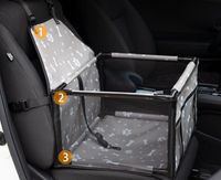 HKM-508947 Upgrade Waterproof Car Pet Carrier Bag for Easy Travel and Cleanliness