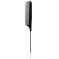 HKM-512467 Precision Tail Comb with Close Teeth - Black Plastic Design