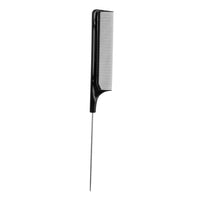 HKM-512467 Precision Tail Comb with Close Teeth - Black Plastic Design