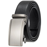 HKM-506835 Adjustable Casual Self-Buckle Belt for Men in Black