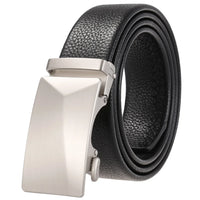 HKM-506835 Adjustable Casual Self-Buckle Belt for Men in Black