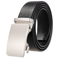 HKM-506835 Adjustable Casual Self-Buckle Belt for Men in Black