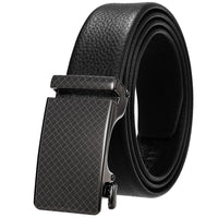 HKM-506835 Adjustable Casual Self-Buckle Belt for Men in Black