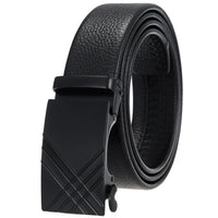 HKM-506835 Adjustable Casual Self-Buckle Belt for Men in Black