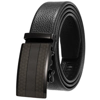 HKM-506835 Adjustable Casual Self-Buckle Belt for Men in Black