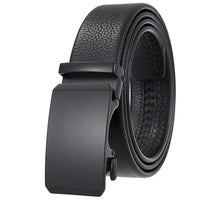 HKM-506835 Adjustable Casual Self-Buckle Belt for Men in Black