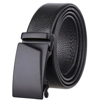 HKM-506835 Adjustable Casual Self-Buckle Belt for Men in Black