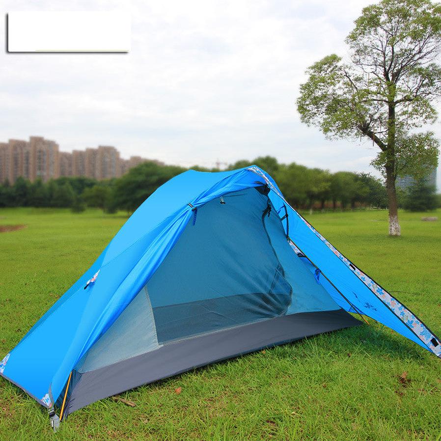 HKM-485907 Double-Layer Waterproof and Windproof Single Tent for Outdoor Adventures