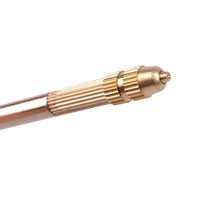 HKM-659347 Hand Woven Long Straight Hair Extensions with Bangs - Metal Copper Crochet Hook, 15cm
