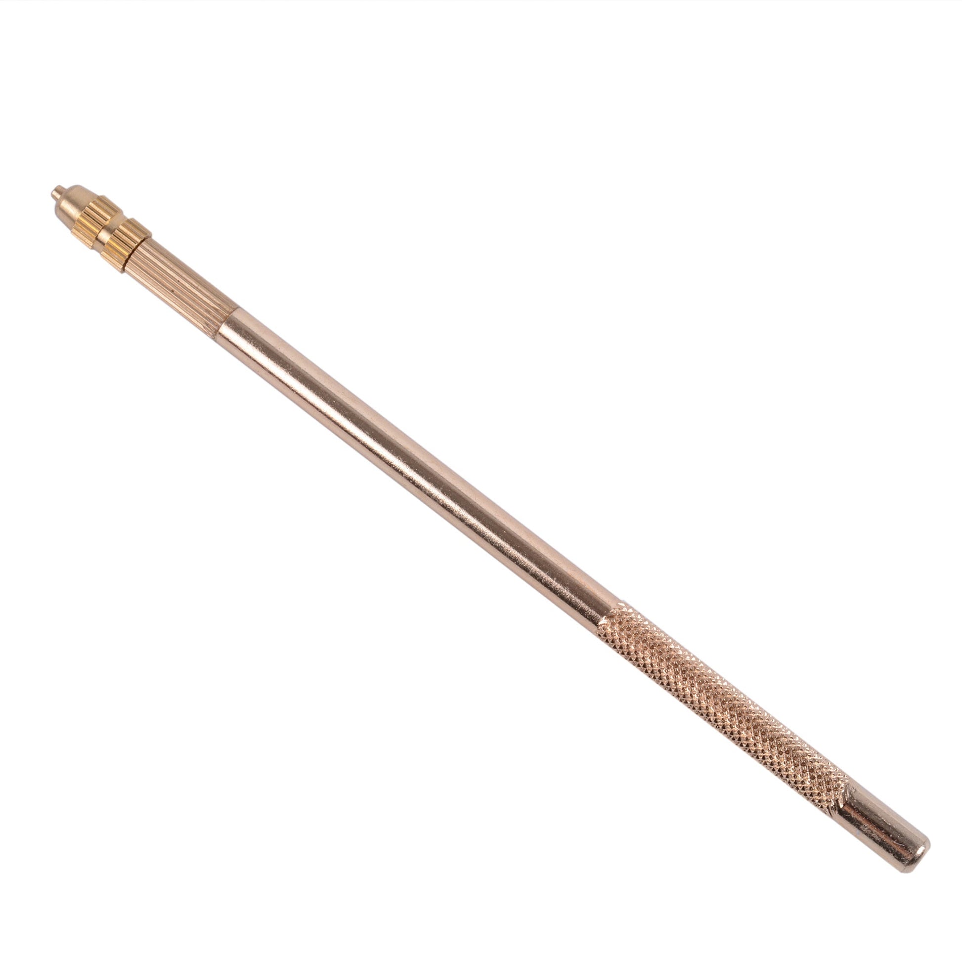 HKM-659347 Hand Woven Long Straight Hair Extensions with Bangs - Metal Copper Crochet Hook, 15cm