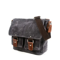HKM-614355 Large Capacity Motorcycle Side Bag Thickened Canvas Luggage with Zipper Closure