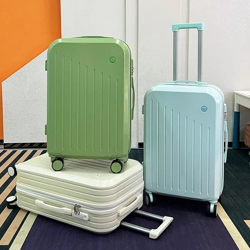 KTX-097491 Compact ABS Luggage Set with Cup Holder – Mini and 20-Inch Travel Suitcases for Convenient Travel Essentials