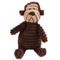 HKM-451155 Animal Plush Toy for Dogs with Molar Teeth Cleaning Function and Squeaker Sound