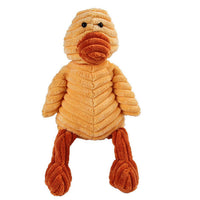 HKM-451155 Animal Plush Toy for Dogs with Molar Teeth Cleaning Function and Squeaker Sound