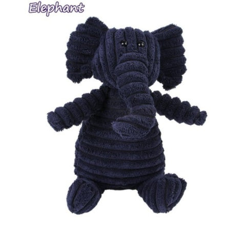 HKM-451155 Animal Plush Toy for Dogs with Molar Teeth Cleaning Function and Squeaker Sound