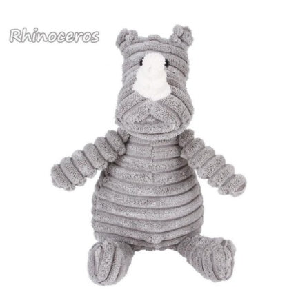 HKM-451155 Animal Plush Toy for Dogs with Molar Teeth Cleaning Function and Squeaker Sound