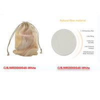 HKM-655571 Bamboo Cotton Remover Pads - Double Velvet, 8cm Regular Size