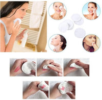 HKM-655571 Bamboo Cotton Remover Pads - Double Velvet, 8cm Regular Size