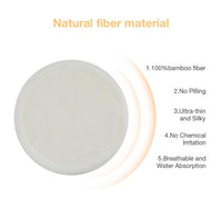 HKM-655571 Bamboo Cotton Remover Pads - Double Velvet, 8cm Regular Size