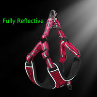 HKM-421203 Reflective Pet Chest Strap for Safety and Comfort - Durable Cloth Design